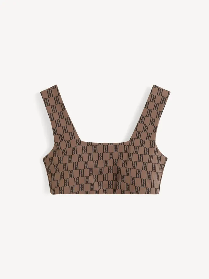 By Malene Birger Athleisure Wear Women Braga Athletic Top Dark Mahogany
