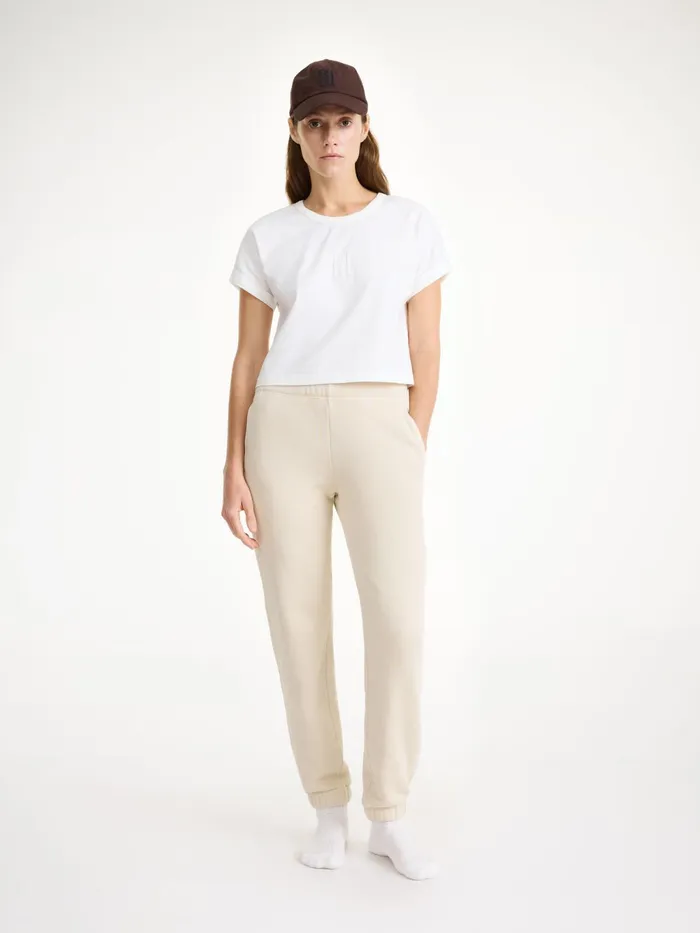 By Malene Birger Athleisure Wear Women Hali Organic Cotton Sweatpants Oyster Gray