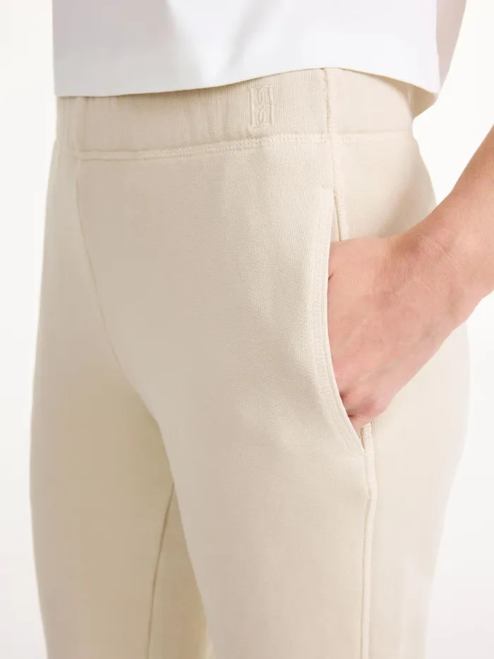 By Malene Birger Athleisure Wear Women Hali Organic Cotton Sweatpants Oyster Gray