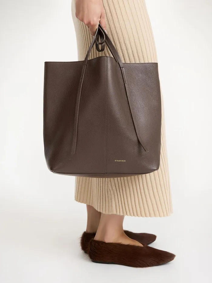 By Malene Birger Bags Women Abilso Leather Tote Bag Coffee Bean