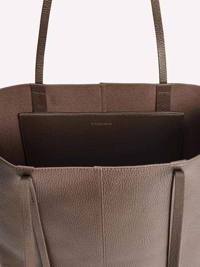 By Malene Birger Bags Women Abilso Leather Tote Bag Coffee Bean