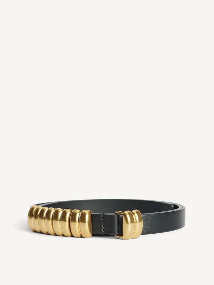 By Malene Birger Belts Women Ounlo Leather Belt Black