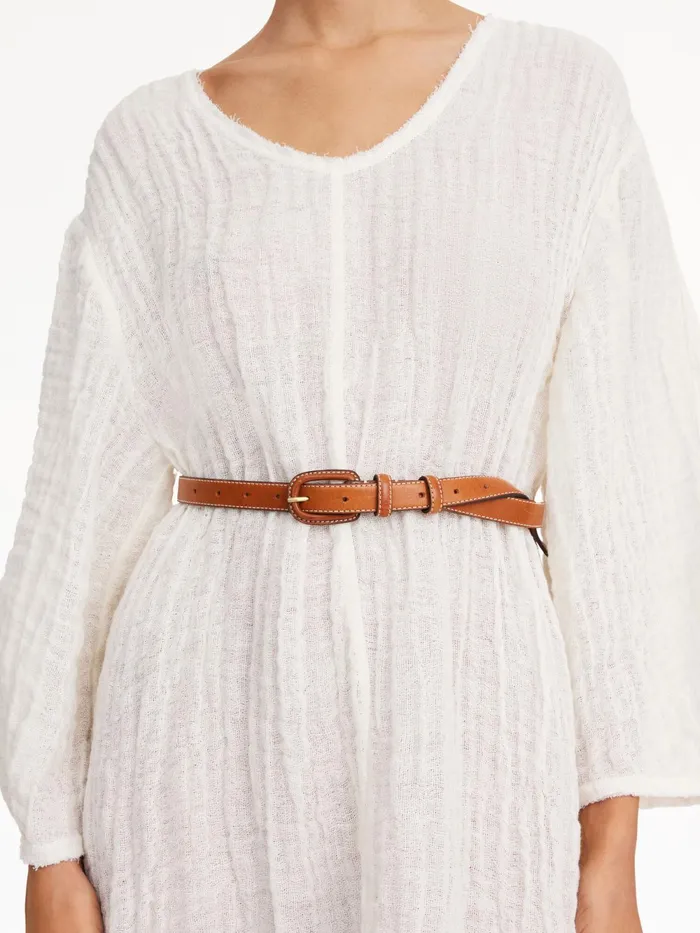 By Malene Birger Belts Women Salio Leather Belt Caramel Cafe