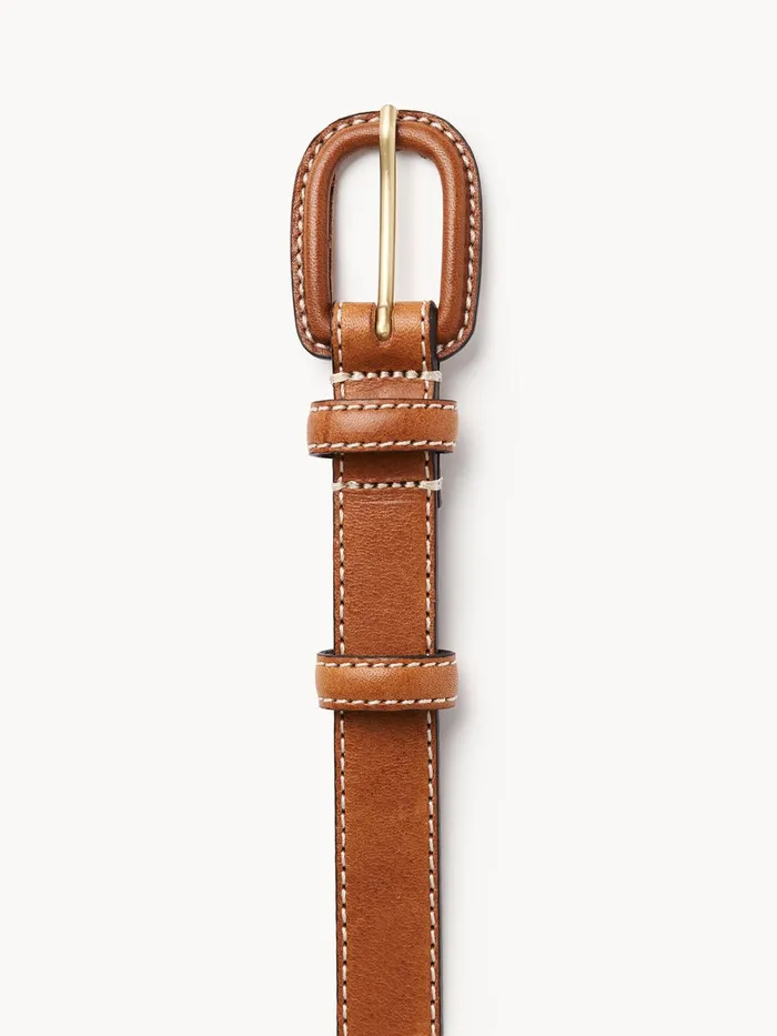 By Malene Birger Belts Women Salio Leather Belt Caramel Cafe