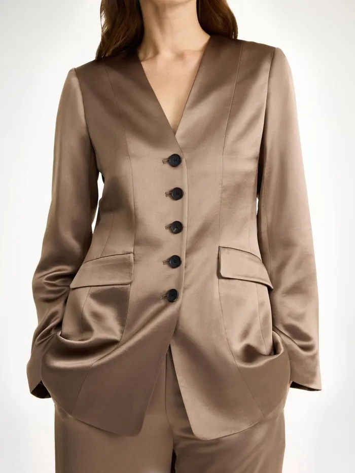 By Malene Birger Blazers Women Rinnah SingleBreasted Blazer Shitake