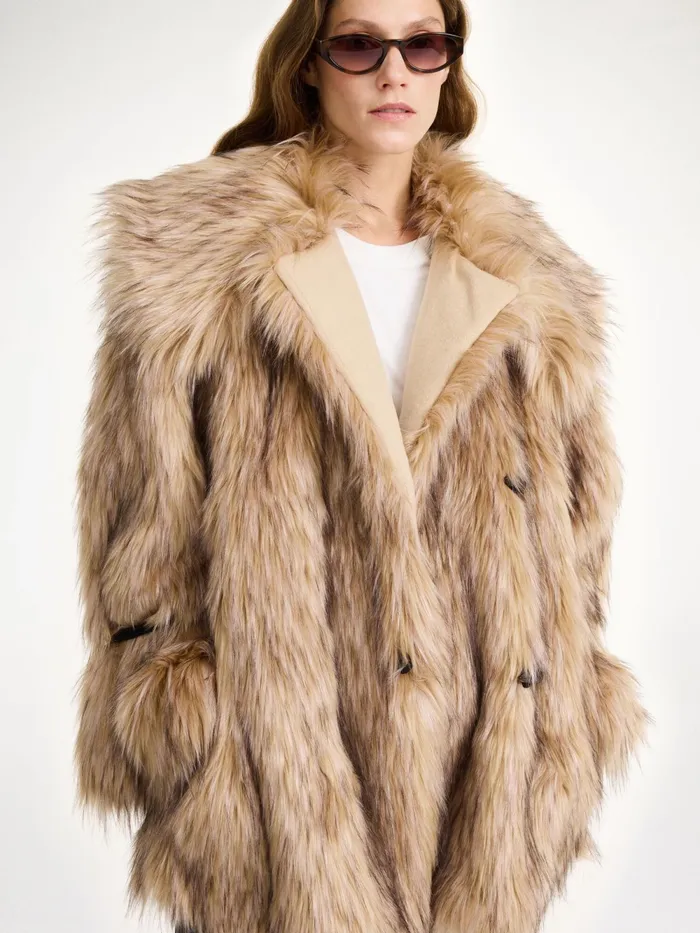 By Malene Birger Coats and Jackets Women Exclusive Moda Operandi Yvette Faux Fur Coat Nomad