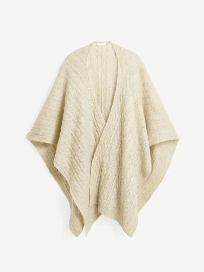 By Malene Birger Coats and Jackets Women Kassillas WoolBlend Poncho Oyster Gray