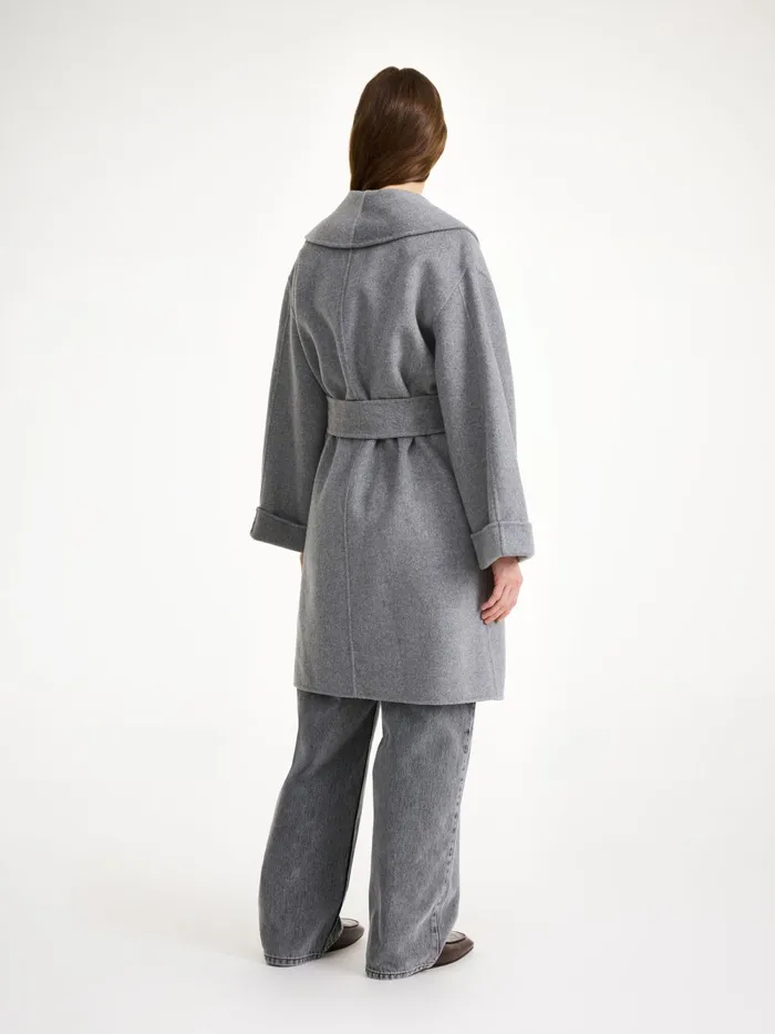 By Malene Birger Coats and Jackets Women Trullas Wool Coat Grey Melange