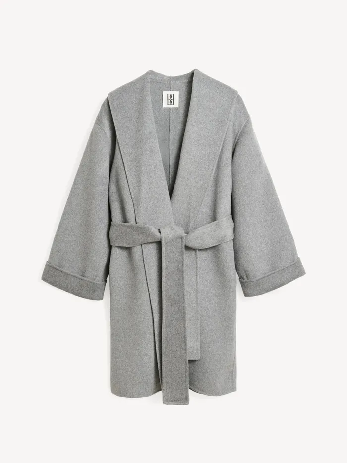 By Malene Birger Coats and Jackets Women Trullas Wool Coat Grey Melange