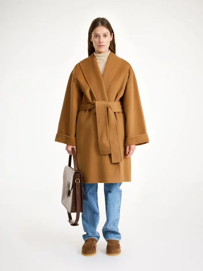 By Malene Birger Coats and Jackets Women Trullas Wool Coat Raw Sugar