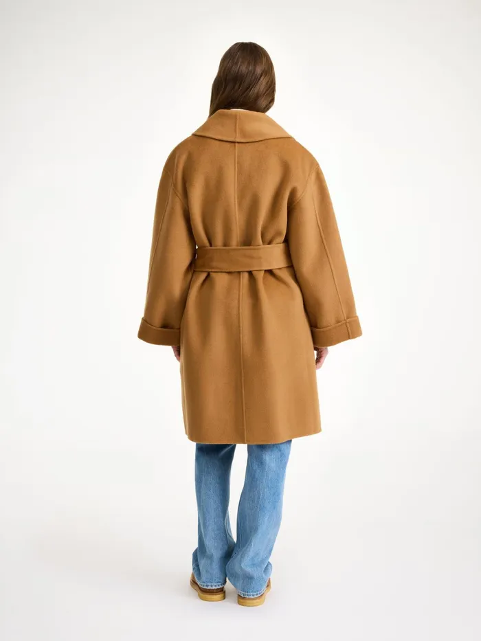 By Malene Birger Coats and Jackets Women Trullas Wool Coat Raw Sugar