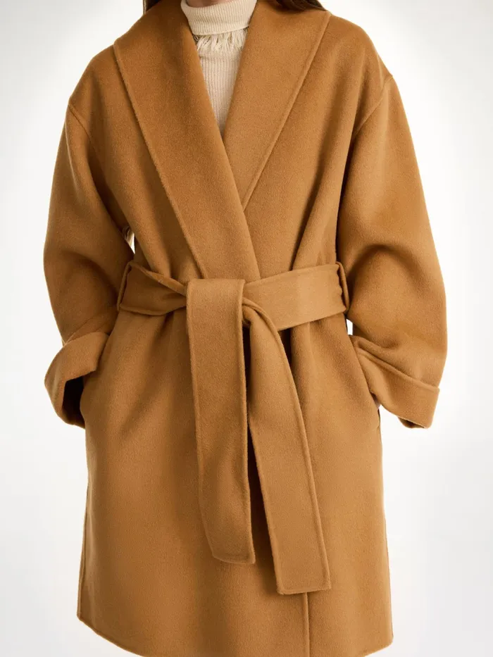 By Malene Birger Coats and Jackets Women Trullas Wool Coat Raw Sugar
