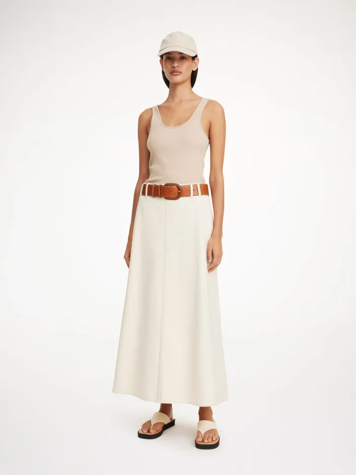 By Malene Birger Denim Women Carlas Denim Maxi Skirt Mojave Desert