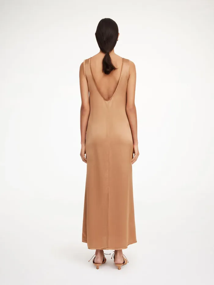 By Malene Birger Dresses Women Audette Maxi Dress Tobacco Brown