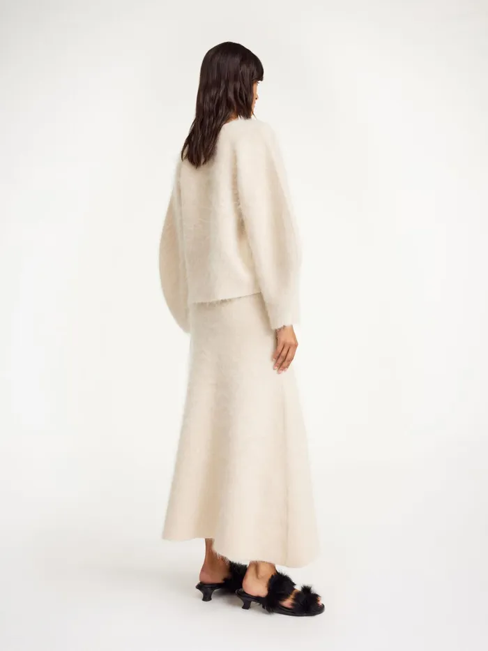 By Malene Birger Knitwear Women Christina Maxi Skirt Oyster Gray