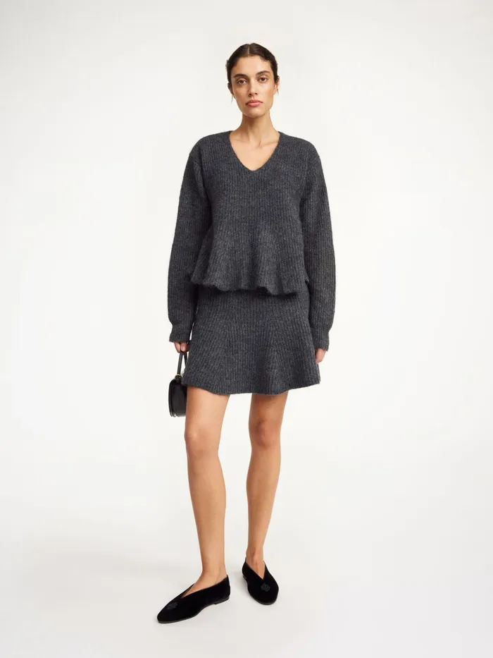 By Malene Birger Knitwear Women Cova Sweater Grey Melange