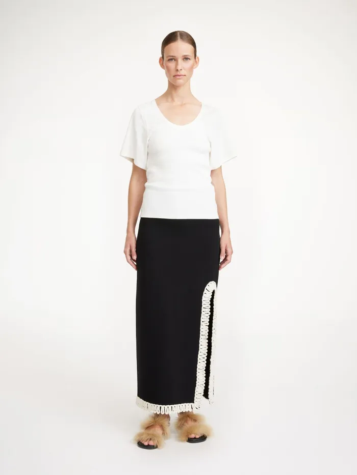 By Malene Birger Knitwear Women Gabie Maxi Skirt Black