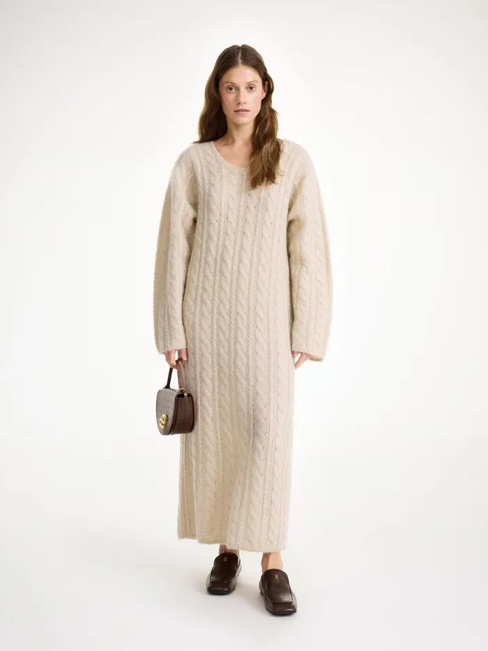 By Malene Birger Knitwear Women Lovella Maxi Dress Oyster Gray