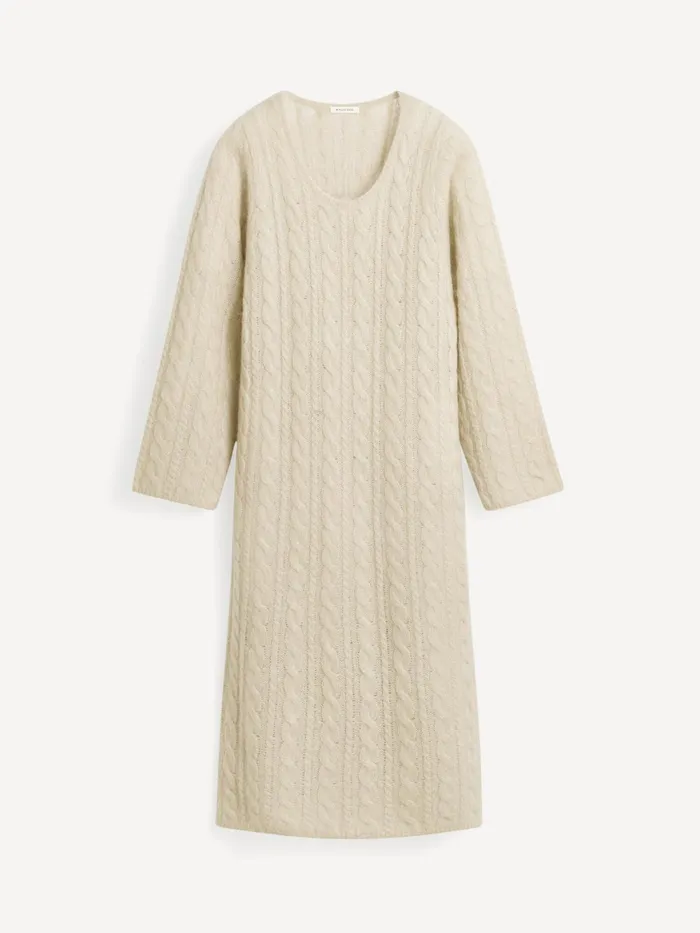 By Malene Birger Knitwear Women Lovella Maxi Dress Oyster Gray
