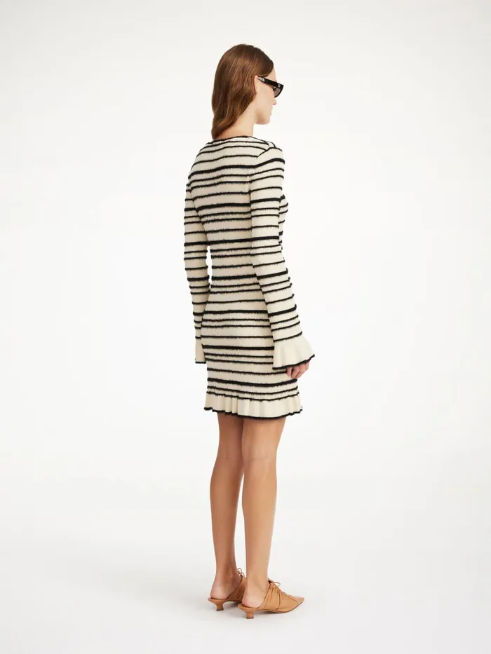 By Malene Birger Knitwear Women Mailey Midi Dress Black Stripe