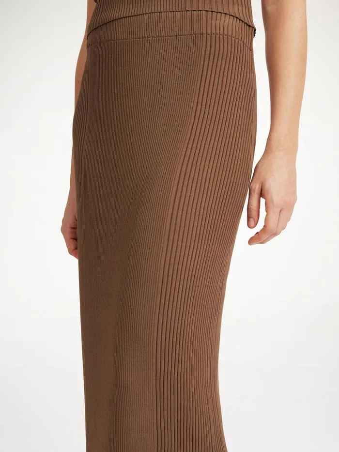 By Malene Birger Knitwear Women Merine Maxi Skirt Shitake