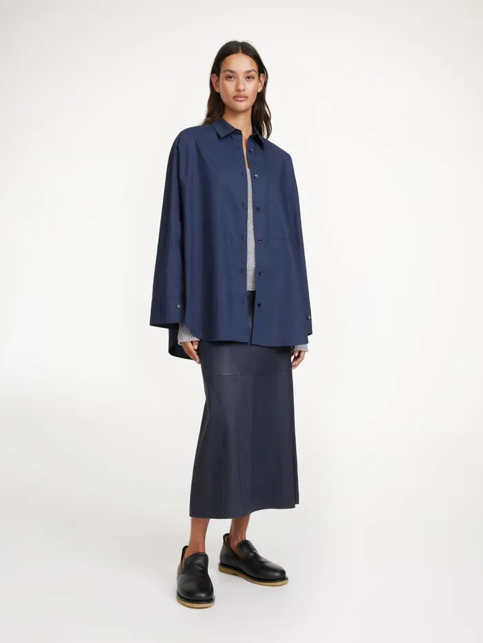By Malene Birger Shirts Women Derris Organic Cotton Shirt Navy Blazer