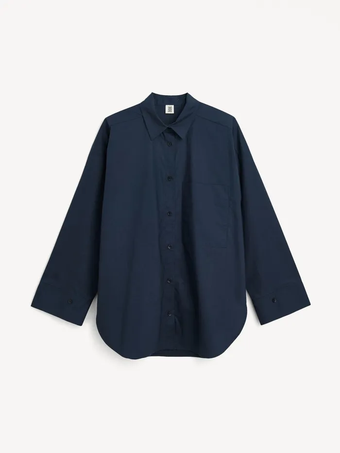 By Malene Birger Shirts Women Derris Organic Cotton Shirt Navy Blazer