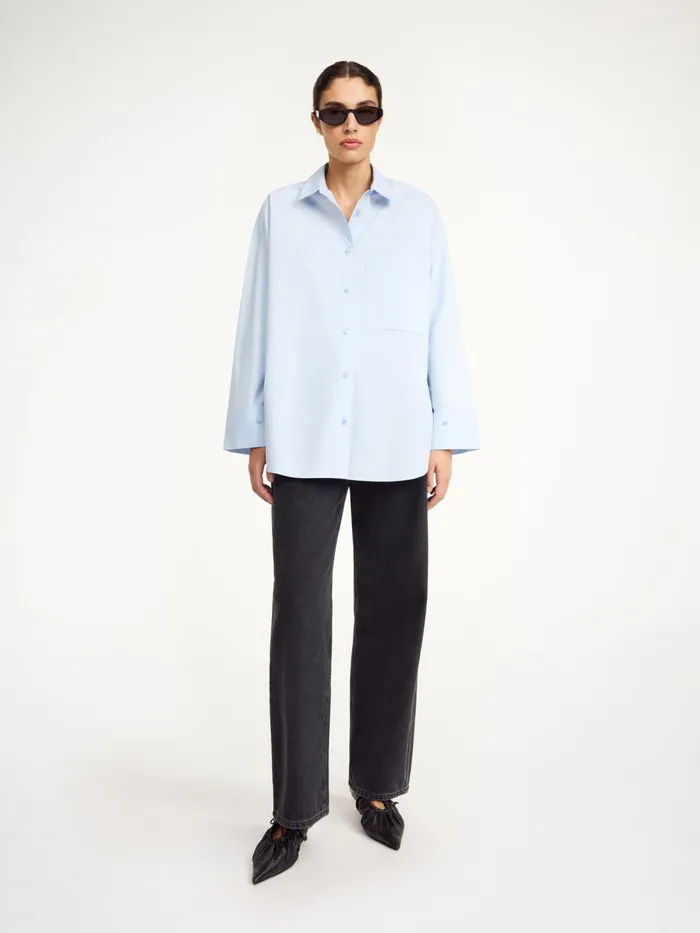 By Malene Birger Shirts Women Derris Organic Cotton Shirt Periwinkle Blue