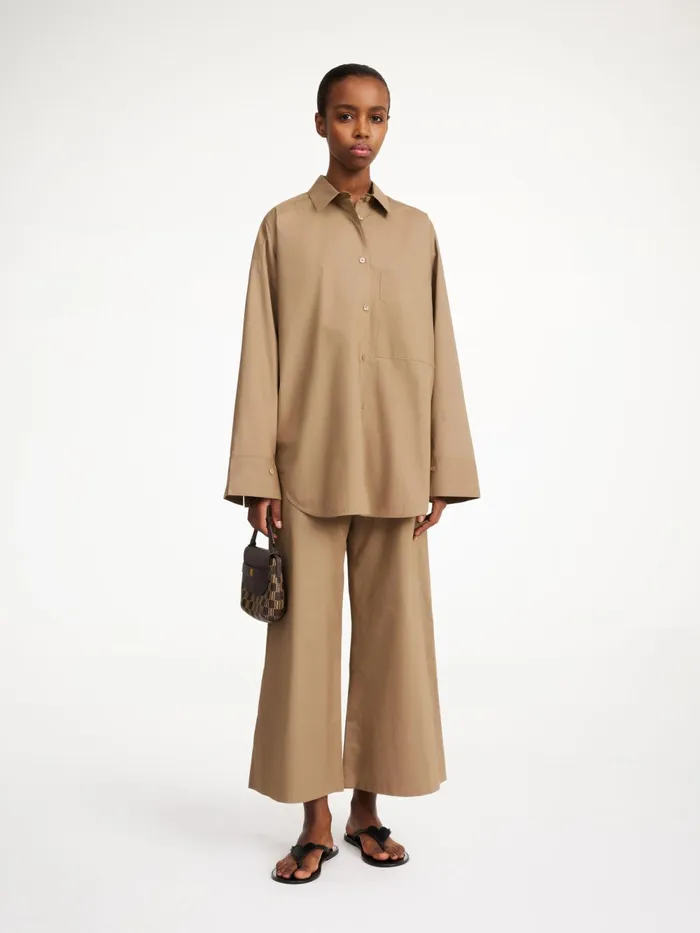 By Malene Birger Shirts Women Derris Organic Cotton Shirt Shitake