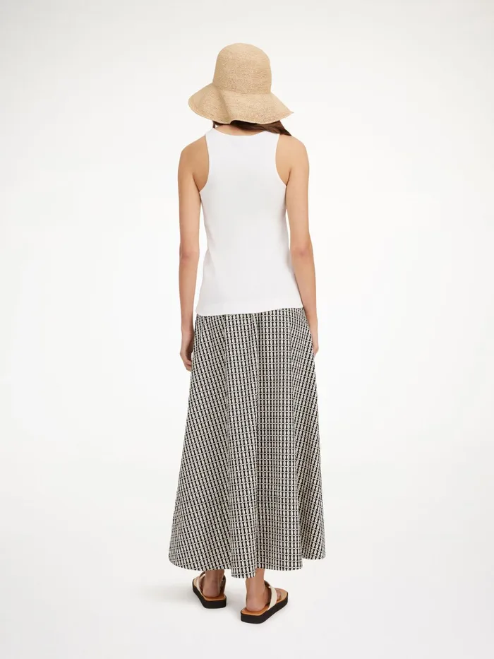 By Malene Birger Skirts Women Pheobes Organic Cotton Skirt Black Monogram