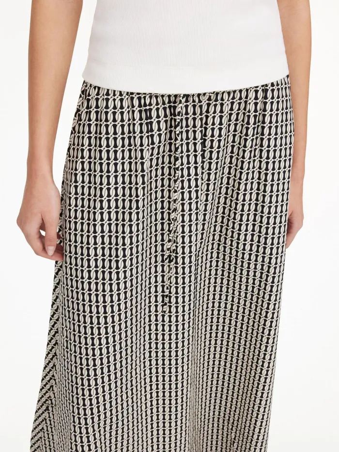 By Malene Birger Skirts Women Pheobes Organic Cotton Skirt Black Monogram