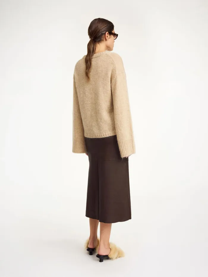 By Malene Birger Skirts Women Simoas Leather Skirt Dark Mahogany