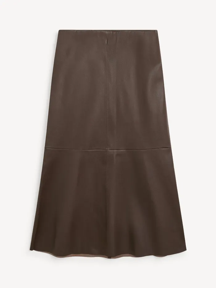 By Malene Birger Skirts Women Simoas Leather Skirt Dark Mahogany