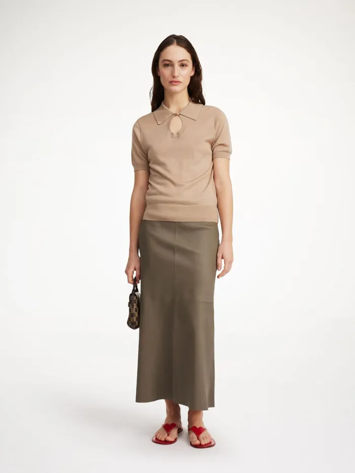 By Malene Birger Skirts Women Simoas Leather Skirt Shitake