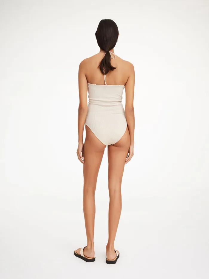 By Malene Birger Swimwear Women Giabra Swimsuit Oyster Gray
