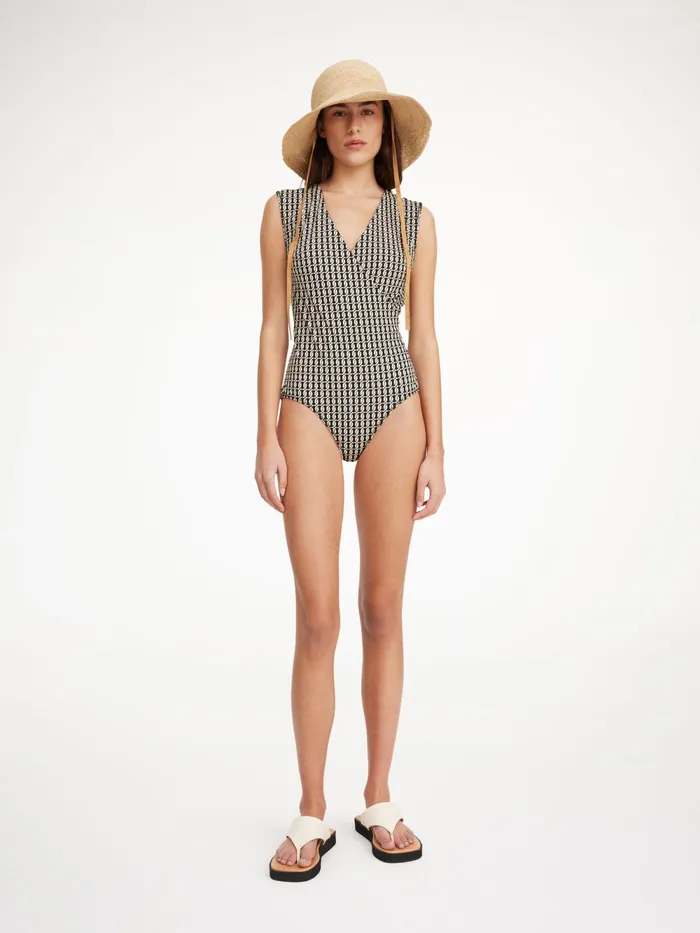 By Malene Birger Swimwear Women Lemooria Swimsuit Black Monogram