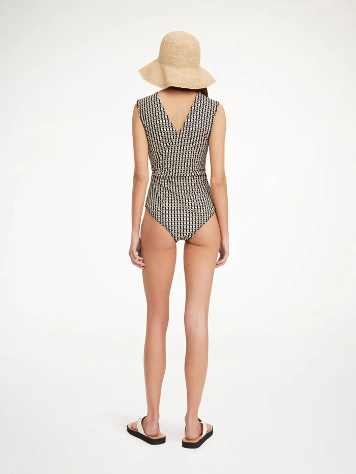 By Malene Birger Swimwear Women Lemooria Swimsuit Black Monogram