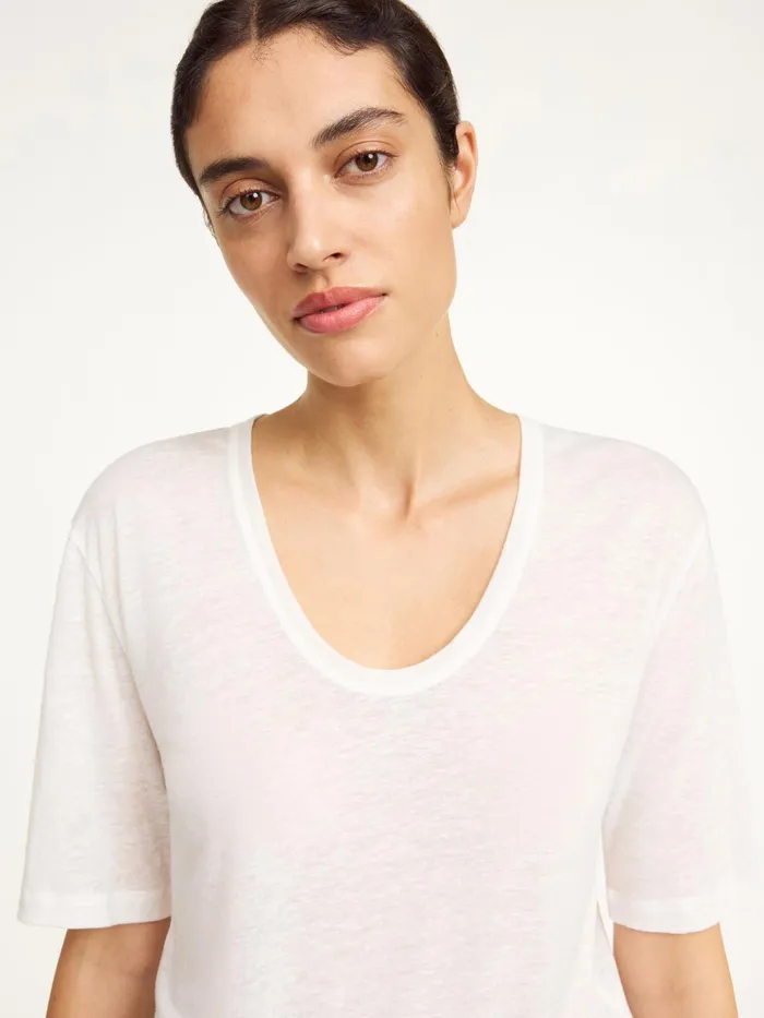 By Malene Birger Tops and Blouses Women Amaringa TShirt Soft White