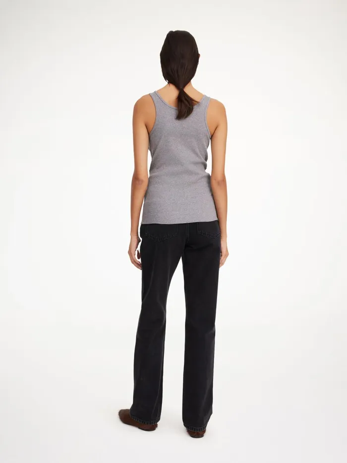 By Malene Birger Tops and Blouses Women Anisa Organic Cotton Tank Top Grey Melange