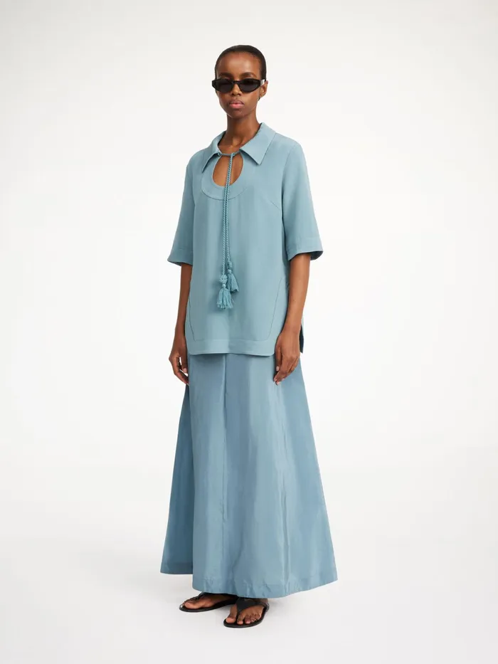By Malene Birger Tops and Blouses Women Brittiny Top Cool Water