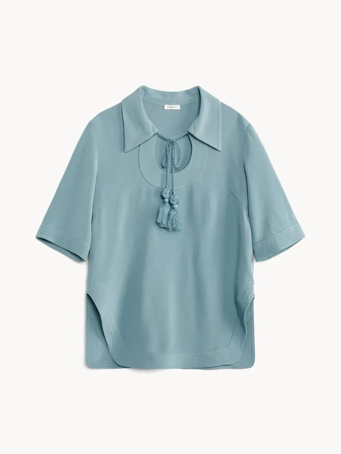 By Malene Birger Tops and Blouses Women Brittiny Top Cool Water