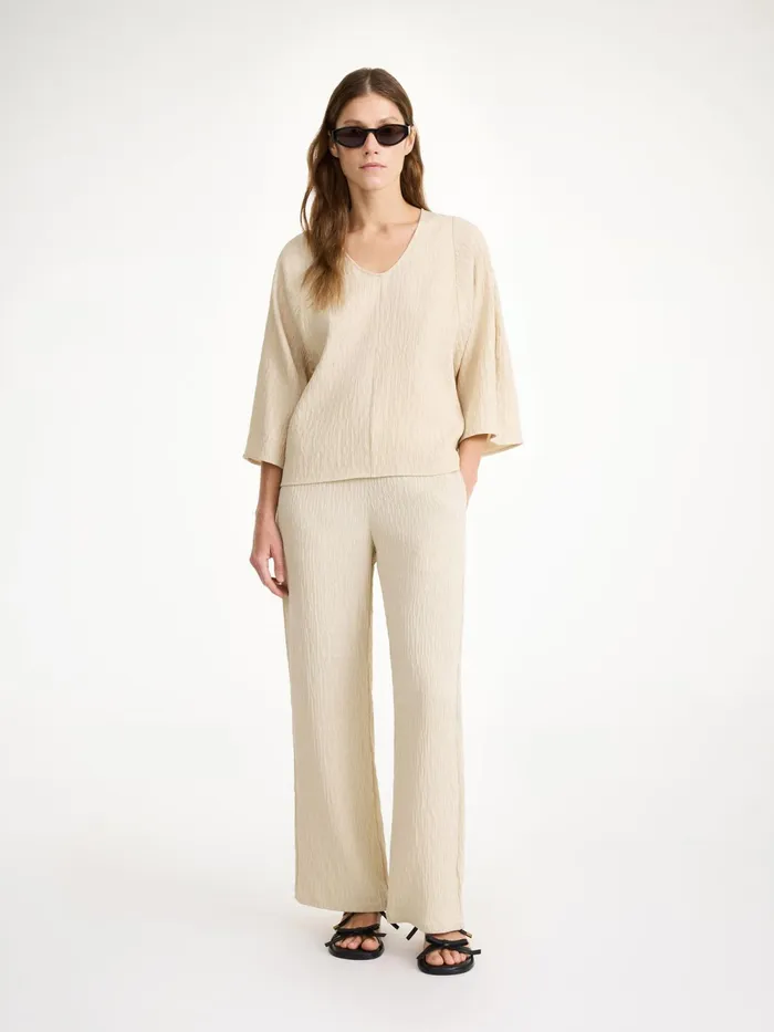 By Malene Birger Tops and Blouses Women Calyas Blouse Oyster Gray
