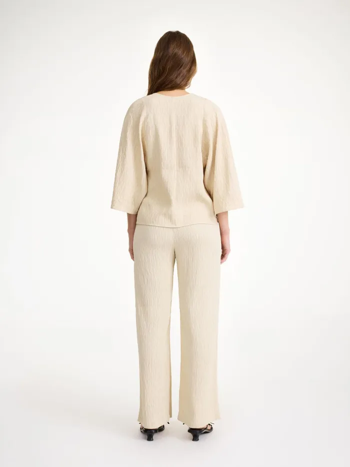 By Malene Birger Tops and Blouses Women Calyas Blouse Oyster Gray