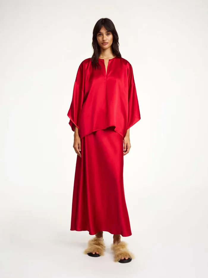 By Malene Birger Tops and Blouses Women Cicie Blouse Dark Chilli