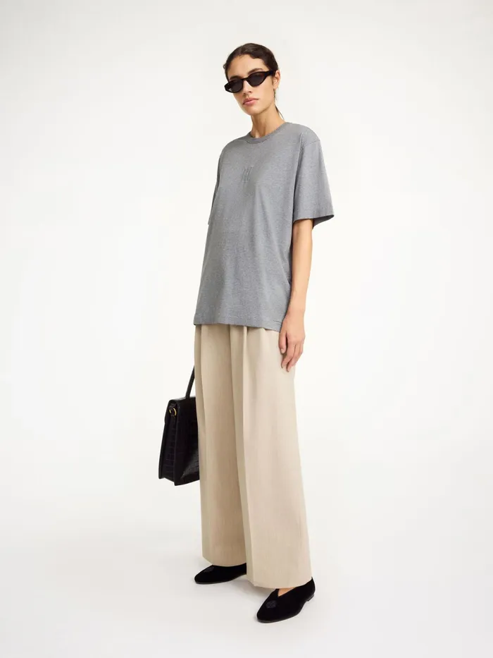 By Malene Birger Tops and Blouses Women Fayeh Organic Cotton TShirt Grey Melange By Malene Birger Tops and Blouses Women Fayeh Organic Cotton TShirt Grey Melange