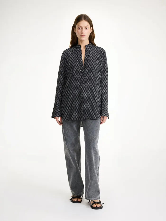 By Malene Birger Tops and Blouses Women Mabillon Shirt Mono Lined 050