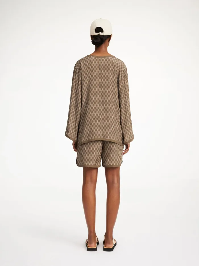 By Malene Birger Tops and Blouses Women Plazzo Blouse Mono Lined 1dj