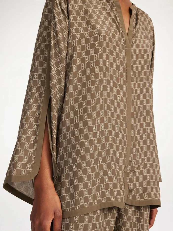 By Malene Birger Tops and Blouses Women Plazzo Blouse Mono Lined 1dj