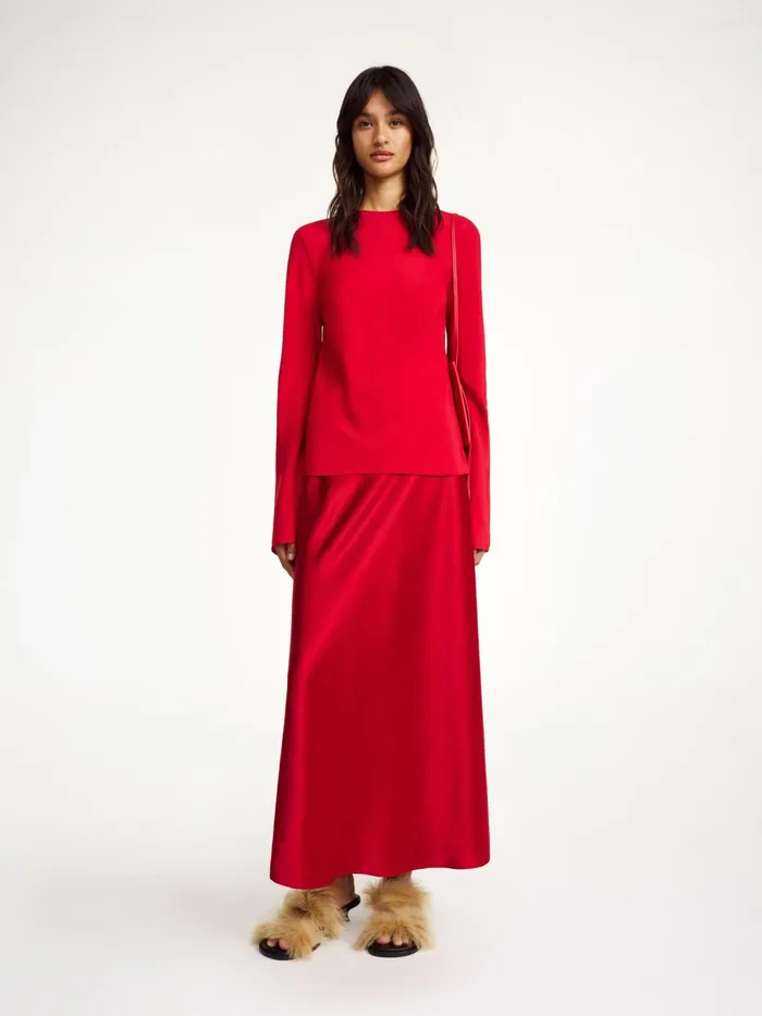 By Malene Birger Tops and Blouses Women Pricilla Top Dark Chilli