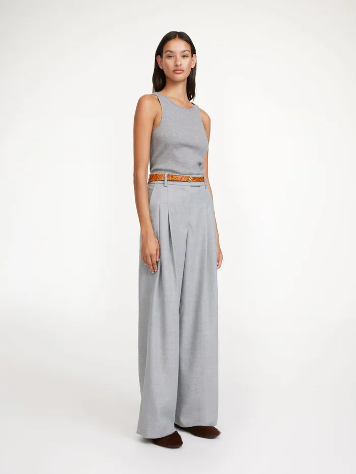 By Malene Birger Trousers Women Cymbaria HighWaist Trousers Grey Melange
